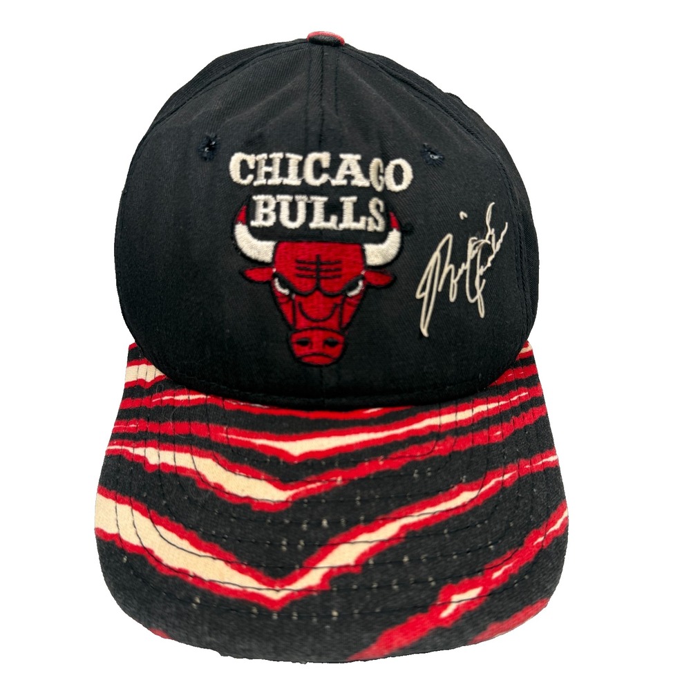 VTG 90s Chicago Bulls Hat Cap Zubaz Michael Jordan 23 Snapback NBA Made in USA
